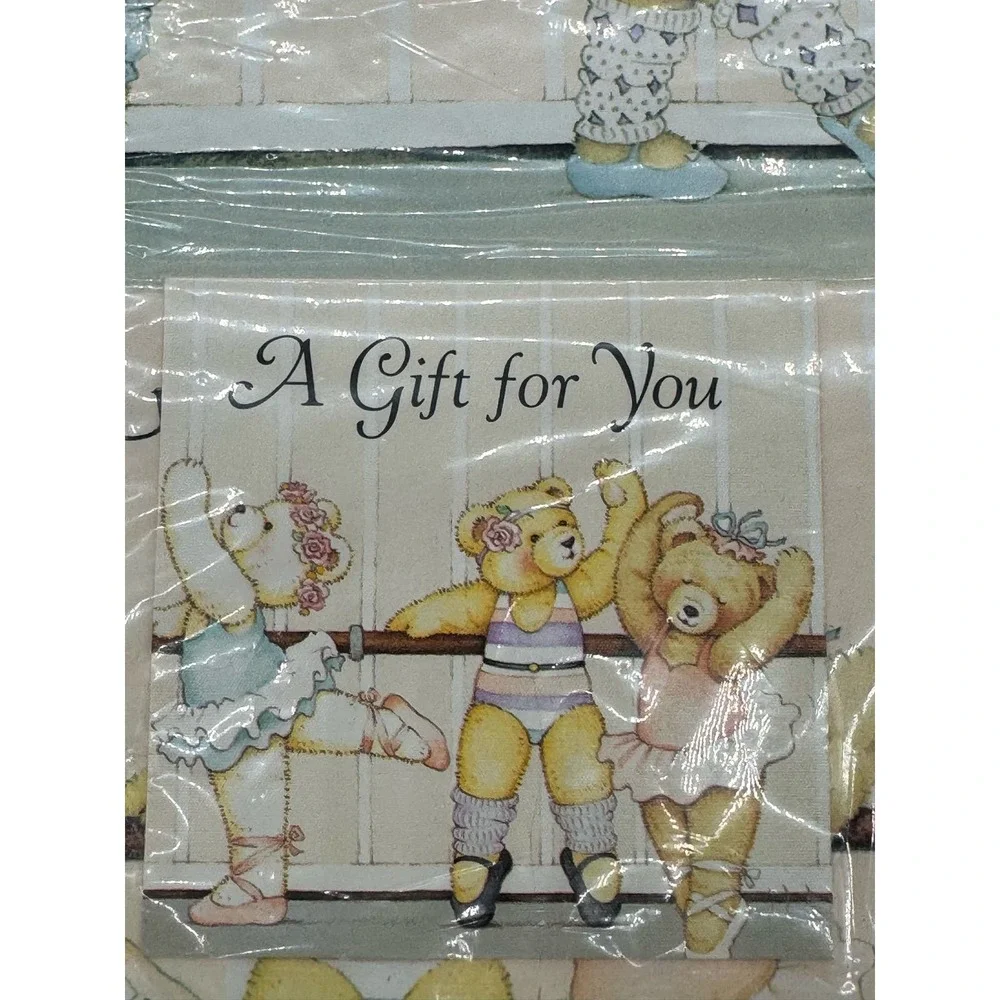 Lot Vintage‎ American Greetings Gift Wrap Teddy Bear